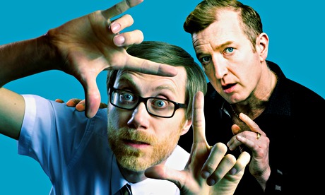 Stephen Merchant and Steffan Rhodri in The Mentalists.