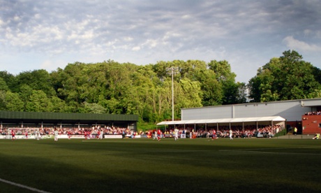 Welsh club The New Saints play at Park Hall – in the English town of Oswestry