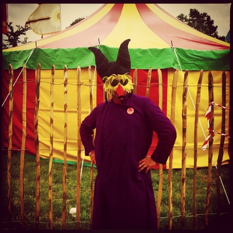 Rob Kerrigan just trying to look fabulous at the Glastonbury Festival #GUARDIANGLASTO photo by @aolmosphoto