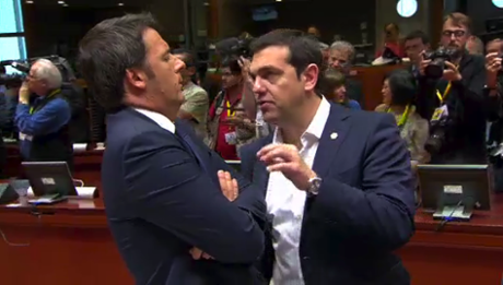 Alexis Tsipras and Mattei Renzi