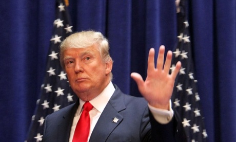 Donald Trump, now officially running for president.