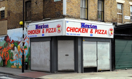 Hoxton Chicken and Pizza takeaway on Hoxton Street, east London