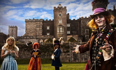 In the school holidays, a theatre group puts on interactive performances in the grounds of Powderham Castle