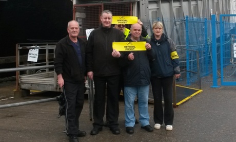 RMT picket line at Craignure