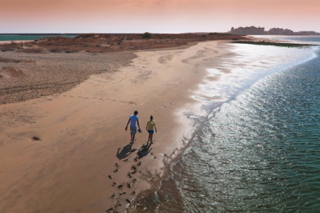 Avoiding the crowds on one of the unspoilt beaches on Isla Cristina.