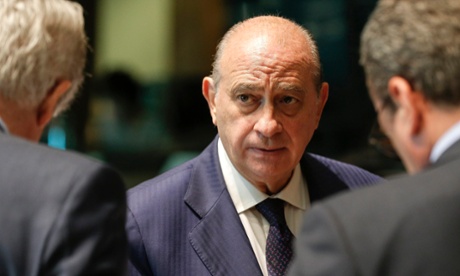 Jorge Fernández Díaz, the Spanish interior minister, at an EU meeting.