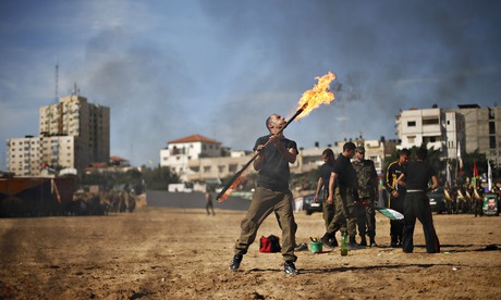 A Hamas national security forces graduation ceremony