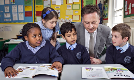 Tony Hand, lead reviewer in Walsall, pictured at Blue Coat infant school