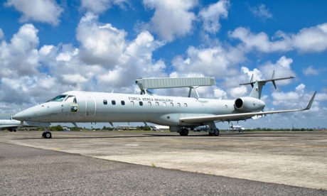 A Brazilian air force plane with the Erieye radar system. A dispute over the sale of the technology to Saudi Arabia led to Riyadh withdrawing its ambassador to Sweden.