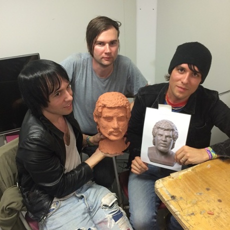 The Cribs are proud of the art they make #GuardianGlasto