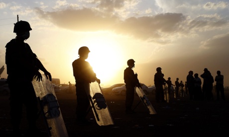 Turkish soldiers guard the Syrian-Turkish border near Sanliurfa, Turkey.