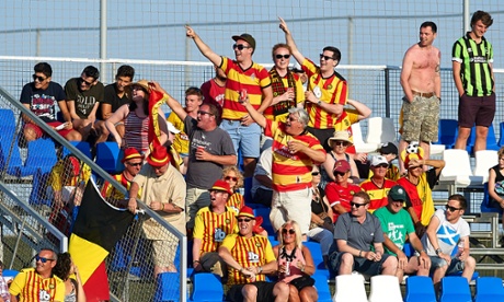 Nice people, after all … Partick Thistle's loyal fans.