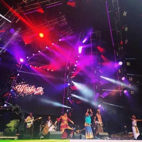 Kasai Allstars bringing the noise at West Holts #guardianglasto