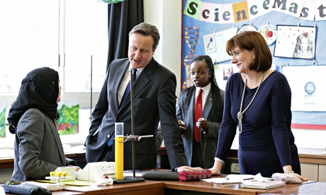David Cameron and Nicky Morgan visit Kingsmead school