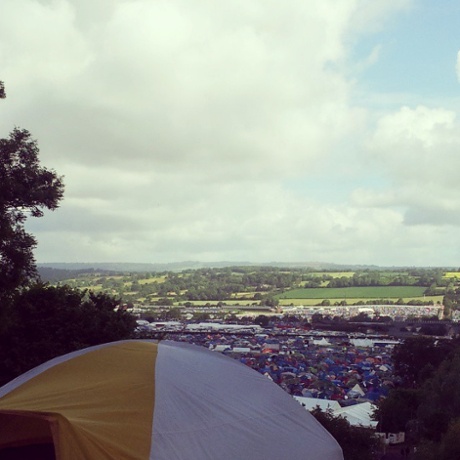Saturday weather's looking good, so far. #guardianglasto #glasto2015