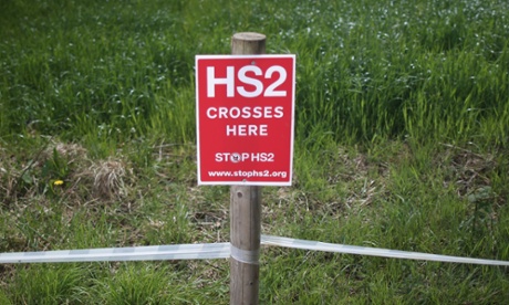 Scheme in doubt? An anti-HS2 poster in Lymm, Cheshire.