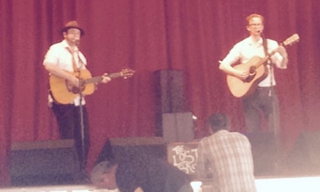 The Lost Brothers at the Acoustic stage, Glastonbury.
