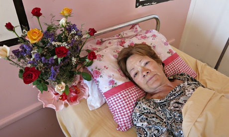 Christine Callaghan, 62, recovers from the leg injuries sustained in the Sousse terror attack.