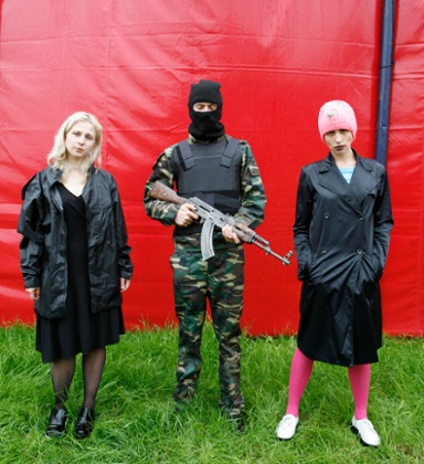 Military might ... Pussy Riot. Photograph: Gary Calton