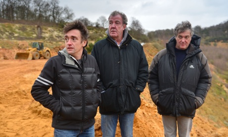 Richard Hammond, Jeremy Clarkson and James May in the final Top Gear show featuring the three presenters.