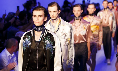 Satin-embroidered sets at Louis Vuitton's Paris show had the feel of pyjamas straight out of a 1930s starlet’s bedroom.