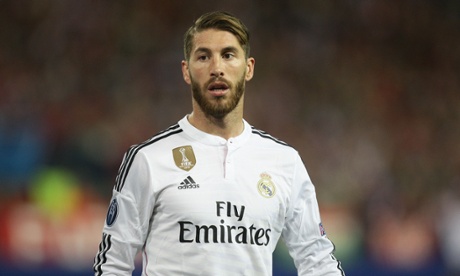 Editorial use only. No merchandising. For Football images FA and Premier League restrictions apply inc. no internet/mobile usage without FAPL license - for details contact Football Dataco Mandatory Credit: Photo by BPI/REX Shutterstock (4662391et) Sergio Ramos of Real Madrid UEFA Champions League 2014/15 Quarter Finals First Leg Atletico Madrid v Real Madrid Vicente Calder n Stadium, Madrid, Spain - 14 Apr 2015 UEFACHAMPIONSLEAGUE2014/15QUARTERFINALSFIRSTLEGATLETICOMADRIDVREALVICENTECALDER NSTADIUMSPAIN14APR2015SERGIORAMOSFOOTBALLSOCCERFOOTBALLERPLAYERSportFootball PlayerSportspersonPersonality28402723