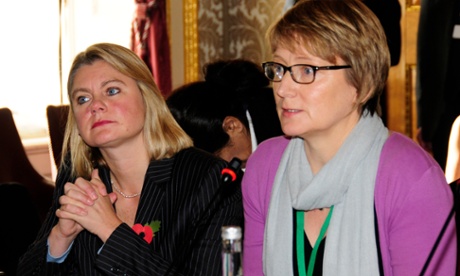 Alison Evans (right) with Justine Greening. The new chief commissioner of UK aid watchdog Icai is calling for a ‘clear strategic vision’ from DfID.