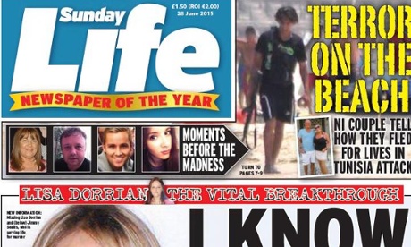 Sunday Life: complaint upheld by Ipso