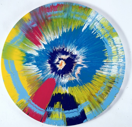 Beautiful Lying in the Grass Falling into the Sky, by Damien Hirst.