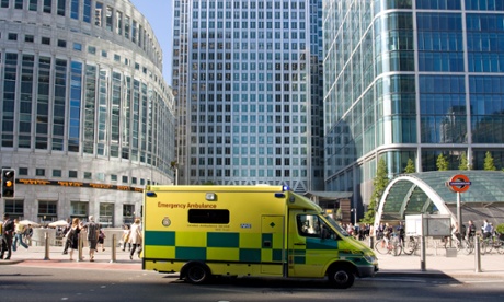 An ambulance in London