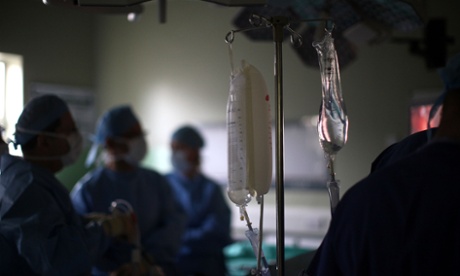 An operating theatre.