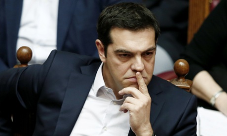 Alexis Tsipras in parliament