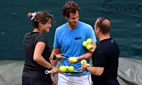 Andy Murray with Amélie Mauresmo