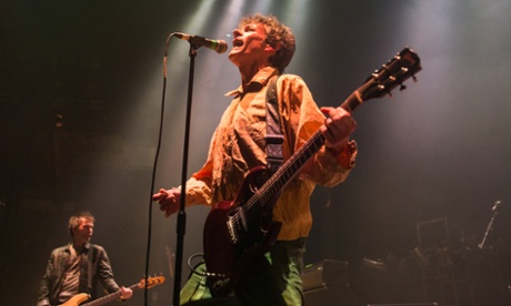 Tommy Stinson and Paul Westerberg of the Replacements at the Roundhouse, London.