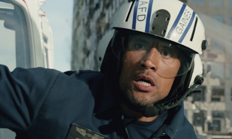 Dwayne Johnson in San Andreas.