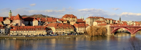 Maribor on the banks of the Drava