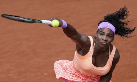 Serena has got her A game going on today when it comes to her serves.