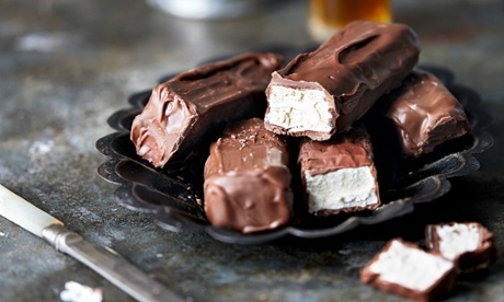 Milk chocolate and honey nougat bars from Homemade Memories by Kate Doran