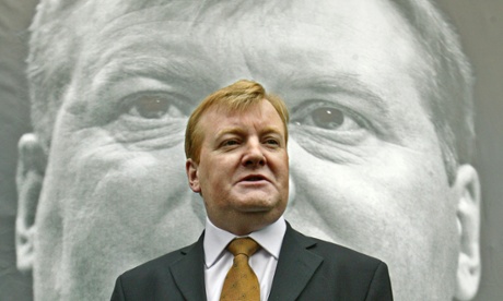 Charles Kennedy MP, Liberal Democrats party leader, speaks at a press conference in Smith Square where he unveiled the key Liberal Democrat policies for the election campaign.
