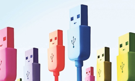 Multi coloured USB sticks