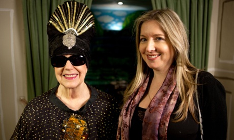 Victoria Coren Mitchell with Molly Parkin