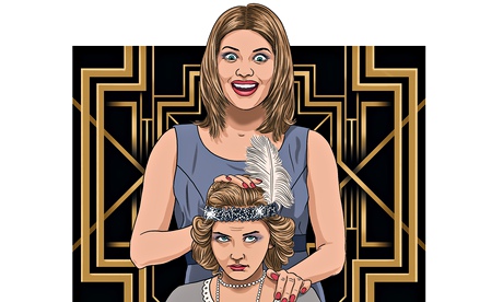 Ben Lamb illustration of a mother getting her daughter ready for prom