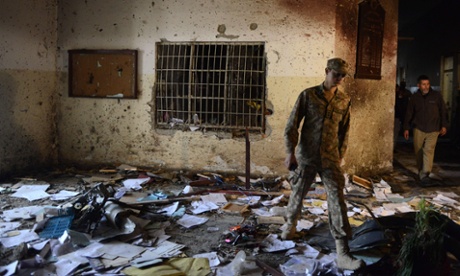 A day after an attack by Taliban militants in Peshawar in December last year.