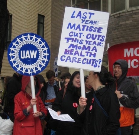 moma workers protests