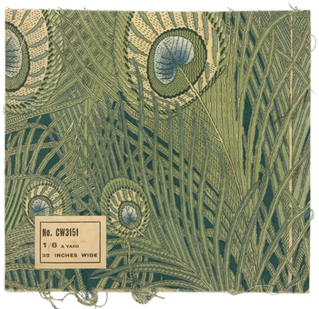 A feather-patterned Liberty fabric.