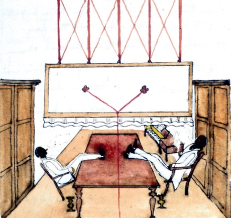 Indigo planters after tiffin by Thomas Machell