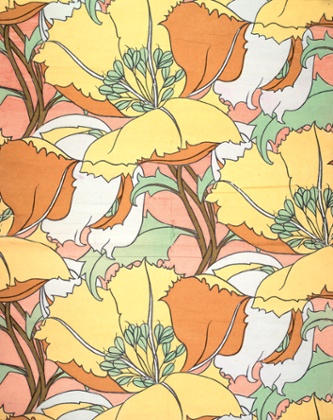 A floral print. From the book Liberty and Co. in the Fifties and Sixties, published by Antique Collectors Club.