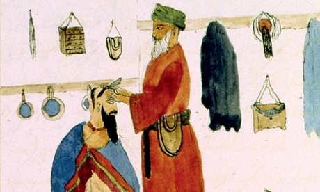 Thomas having Haircut by Thomas Machell.