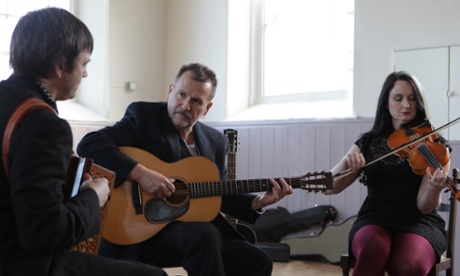 from left: Andy Cutting, Martin Simpson and Nancy Kerr