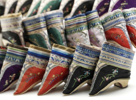 Shoes for bound feet, China, late 1800s.